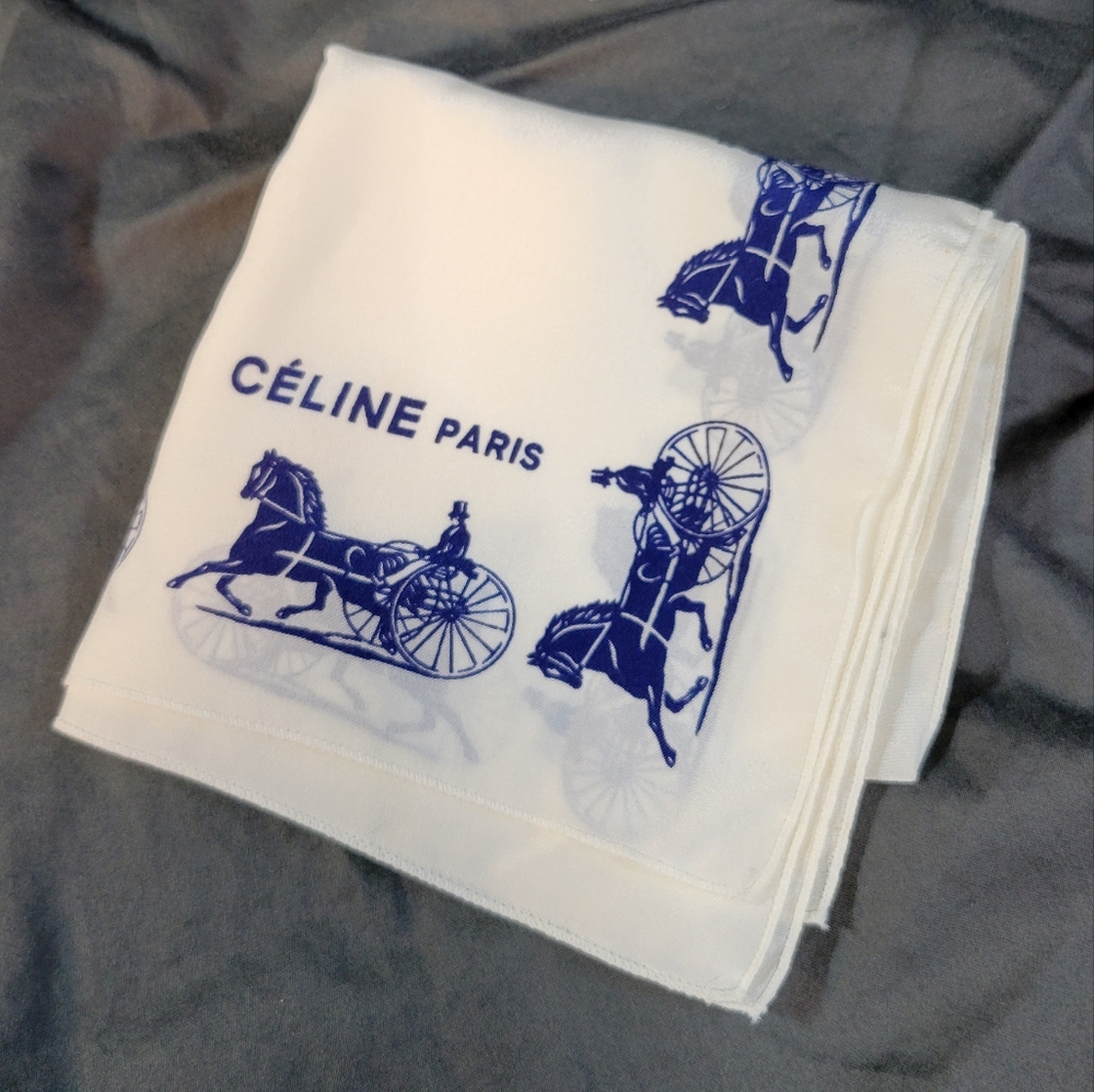Authentic Celine Silk Scarf